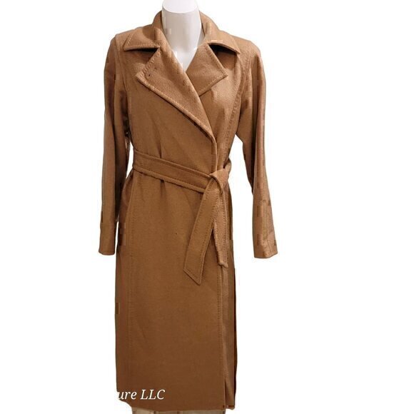 MaxMara Jackets & Blazers - MAX MARA Manuela Belted Camel Hair Coat, Camel